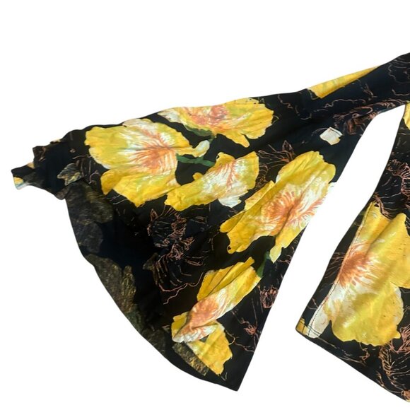 We The Free Birds of Paradise Bell Sleeve Shirt Blouse Top Size Small Women's - Picture 2 of 11